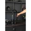 Quooker Fusion Round schwarz Wasserhahn & PRO3 Reservoire & Sprudelwasser CUBE