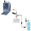 Bierzapfanlage Bierkühler BieTal® Bier Zapfanlage 30 L/h SET Typ A Flach 2 Kg CO2