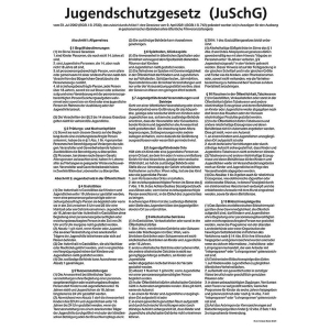Jugendschutzgesetz Kunststoffplatte Kunststoffschild DIN...