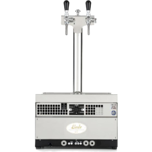 Bierzapfanlage Bierkühler schwarz 50 Liter/h ATS-55 mit Schanksäule & Zapfhähne