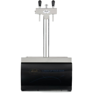 Bierzapfanlage Bierkühler schwarz 50 Liter/h ATS-55 mit Schanksäule & Zapfhähne