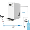 Tafelwasseranlage Sprudelwasser Wasser Zapfanlage BieTal® BT-15 SET weiß