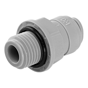 Einschraub Verbinder - grau - Gewinde BSP-P 3/8 Zoll AG -...