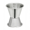 Jigger Messbecher 30/50 ml aus Edelstahl mit cl-Skala für Cocktailbar und Gastro