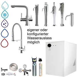 Tafelwasseranlage BieTal® BT-30U Sprudel Wasserspender gekühlt & Zapfstelle - SET