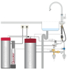 Quooker Flex Voll-Edelstahl & COMBI+ kochendes Wasser & CUBE Spudelwasser