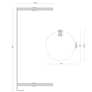 Quooker Edelstahl Aufhängebügel für Quooker COMBI und COMBI+