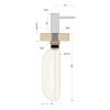 Quooker Nordic Seifenspender - 75mm - schwarz