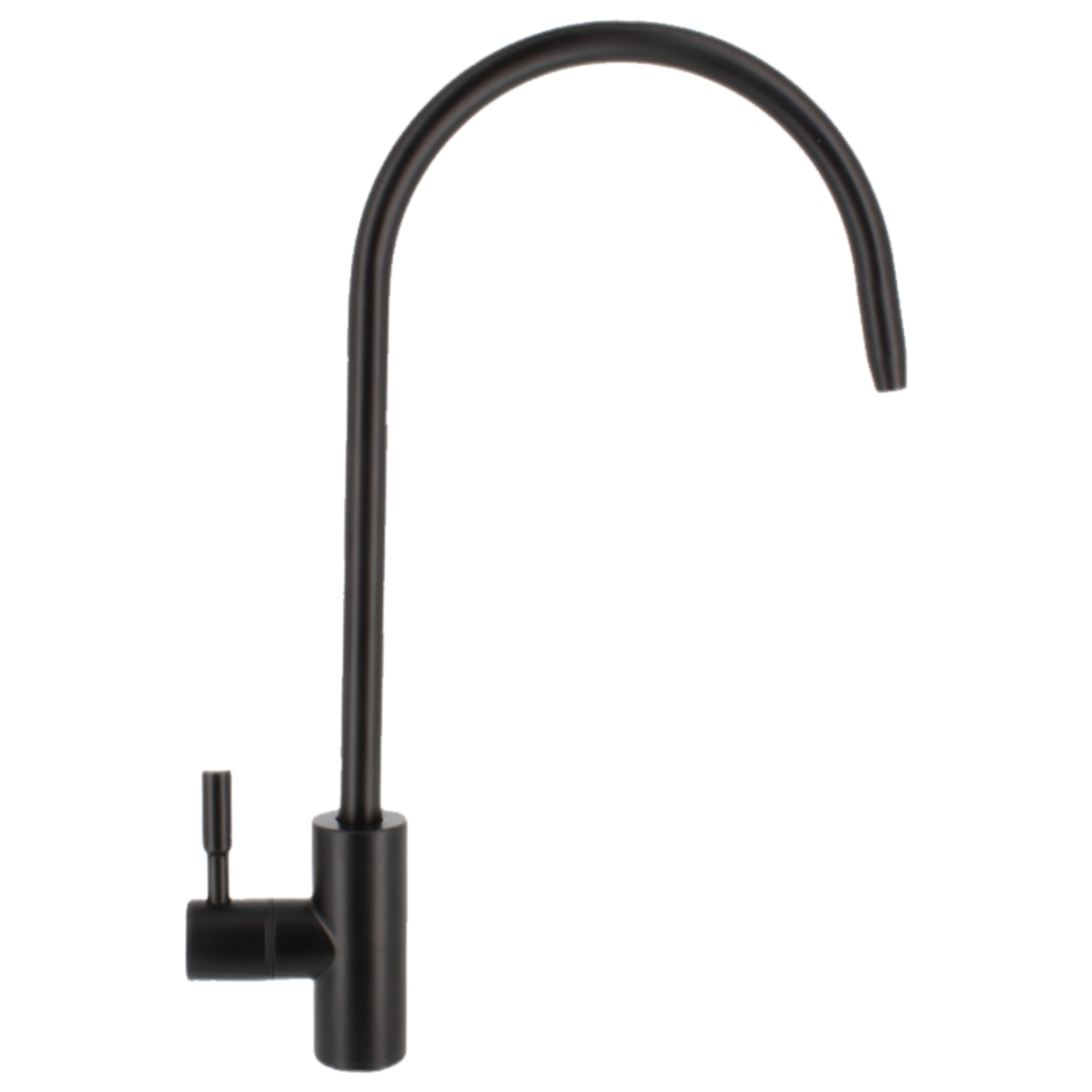Saqu Wasserhahn Abstellhahn In Matt Schwarz – Inkl. Rosetten, Für Einheitliches Design