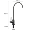 BieTal® 1-Wege Einhebel Wasserhahn Armatur C-Auslauf Elegance Edelstahl schwarz