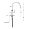 Quooker Flex schwarz & PRO3 kochendes Wasser Reservoire