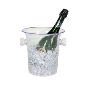 Sektkübel Champagnerkübel Flaschenkübel Getränkekübel - Kunststoff transparent