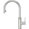 Quooker Flex Round ausziehbar Voll Edelstahl C-Auslauf Wasserhahn