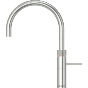 Quooker Fusion Round Voll Edelstahl C-Auslauf Wasserhahn