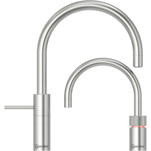 Quooker Nordic Round Twintaps Voll Edelstahl C-Auslauf...