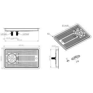 BieTal® Abtropfblech Tropfkasten Schale Einbau...