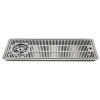 BieTal® Abtropfblech Tropfkasten Schale Einbau 60x22cm Gläserdusche seitl. Ablauf mittig