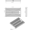 BieTal® Abtropfblech Tropfkasten 40x22cm Tropfschale Aufbau Auf Theke Lochplatte