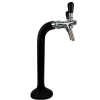 BieTal® Classic Cobra Schanksäule Zapfsäule 2-leitig 7mm schwarz & 2x Schankhahn