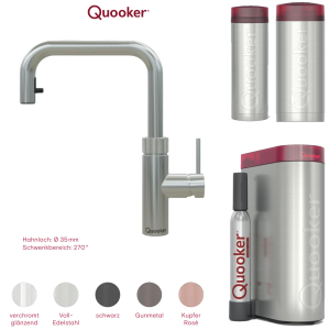 KONFIGURATOR Quooker Wasserhahn Flex Square ausziehbar im...