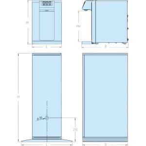 blupura Blusoda 30 fizz Cabinet Wasserspender...