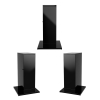 Tafelwasser Sprudelwasser Wasser Zapfanlage Blupura Piccola 15 Fizz schwarz SET & Unterschrank