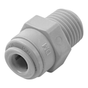 Einschraub Verbinder - grau - Gewinde BSPT-PT 1/2 Zoll AG...