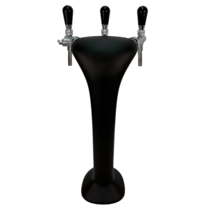 BieTal® Classic Cobra Sprudel Wasser Schanksäule Zapfsäule 3-ltg schwarz matt