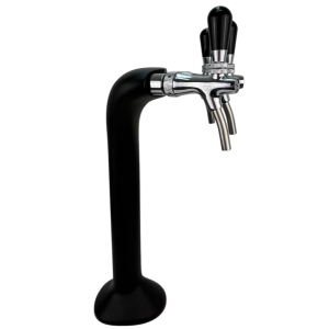 BieTal® Classic Cobra Sprudel Wasser Schanksäule Zapfsäule 3-ltg schwarz matt