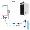 BieTal® BT-10U Tafelwasseranlage Wasserspender & 3-Wege Hahn Edelstahl & 6kg CO2