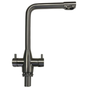 BieTal® BT-503 5-Wege Wasserhahn Küchenarmatur Mischbatterie L-Auslauf Edelstahl