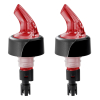 Flaschen Portionierer Gastro Ausgießer COMPACT® Dosierung 30ml 2er Pack Neon Rot